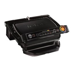 Parrilla eléctrica Tefal OptiGrill + GC7128 Negro Acero inoxidable 30 x 20 cm