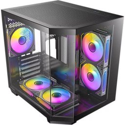 Caja PC MicroATX Antec CX M2 ARGB Compacta 5 Ventiladores Vidrio Templado