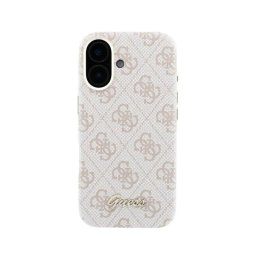 Funda para móvil Guess Logo en Relieve Polipiel Rosa Compatible con iPhone 16