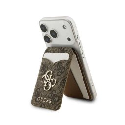 Tarjetero GUESS 4G con espejo compatible con MagSafe Marrón