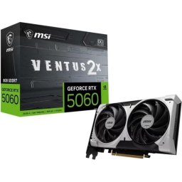 Tarjeta Gráfica MSI GeForce RTX 5060 VENTUS 2X OC 8GB GDDR7 Reflex 2 RTX AI DLSS4.5