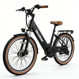 Bicicleta eléctrica Headeer BD26195 Motor 350W Batería 48V 26" 7 velocidades Negro