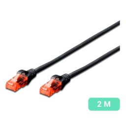 Cable de red Ewent IM1014 Cat.6 U/UTP 2m Negro