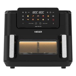 Freidora de aire Haeger AF-D10.010B 10 L 2600 W con ventana y temporizador