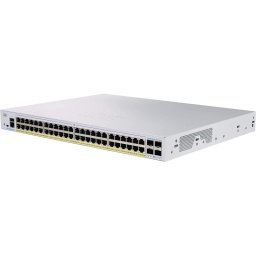 Cisco CBS350-48FP-4G-EU Switch de Red 48 Puertos GE PoE Completa Plata