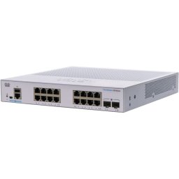 Cisco CBS350-16T-2G-EU Switch de Red 16 Puertos GE 2 x SFP de 1G Plata