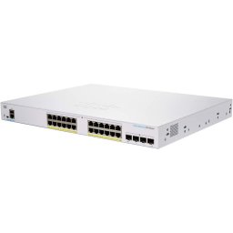 Cisco CBS250-24FP-4G-EU Switch de Red 24 Puertos GE PoE Completo 4 x SFP de 1G Negro