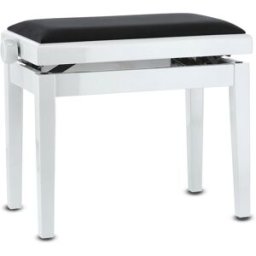 GEWA 130030 Banco Premium para Piano Branco Brilhante