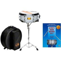 Proel Tamburo TB T5DBSD1455BSSK Dave Black Student Signature Snare Drum Pack Silver