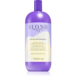Blondesse No-Yellow Shampoo Champú Para Neutralizar El Tono Amarillo Para Cabello Rubio Y Canoso 1000 Ml