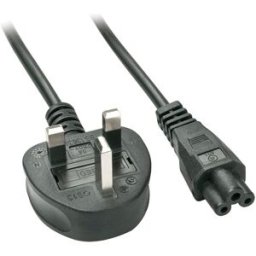 Cable de alimentación Schuko C5 UK de 3 clavijas, cable C5