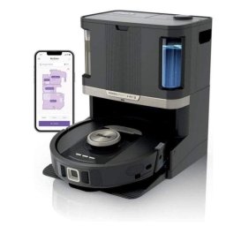 Robot Aspirador y Fregasuelos Shark PowerDetect NeverTouch Pro 2-in-1 con Autovaciado Navegación LiDAR 650 W Control por voz