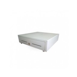 Cajón de efectivo Premier 410 HQ-W Blanco, metal, 4 billetes, 8 monedas, apertura manual y automática