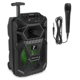 Altavoces Fenton Karaoke Portátiles Bluetooth 50W con batería y luces LED