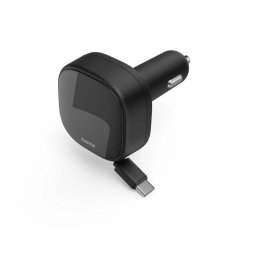 Cargador de coche Hama 00201958 USB-C 2 puertos carga rápida 30 W negro