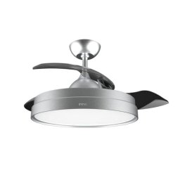 Ventilador de techo Cecotec Evvo V450 Invisible aspas retráctiles luz LED