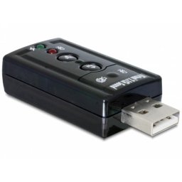 Tarjeta de audio Delock 63926 7.1 canales 24 bits USB