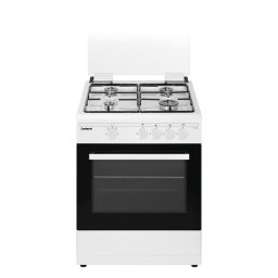 Corberó CCSF60420BW Cocina de Gas Butano 4 Zonas + Horno Blanco