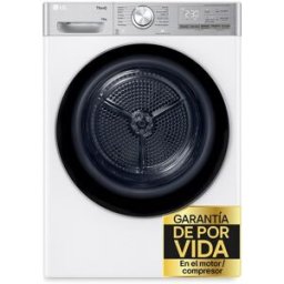 LG Secadora 10 kg, Condensación, Bomba de calor, Inverter - RH10V9AV2WR (Reacondicionado Grado C). Blanco
