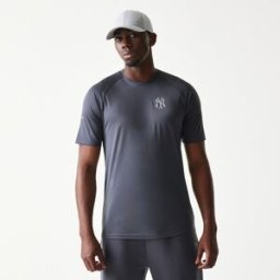 new era Camiseta de hombre New York Yankees MLB Core. Gris oscuro