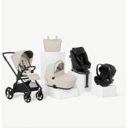 Jané Pack carro de bebé Muum con 2 sillas de coche y accesorios beige y negro. niño