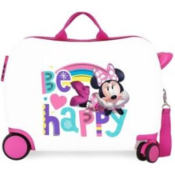Disney Neceser de viaje infantil 2 ruedas multidireccionales 50 cm mickey & minnie luggage abs rígido con capacidad de 34l. Azul
