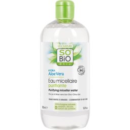 SO'BiO étic Agua micelar purificante Zinc, aloe vera & lima Bio 500 ml