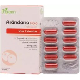 B.green Arándano Rojo probióticos 30 Cápsulas 300 gr