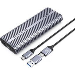 Caja SSD Orico ACOM2-U4-GY M.2 Metal Gris con Ventilador y USB-C