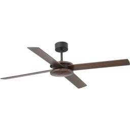 Faro Pole Ventilador de Techo con Mando 34W Marrón