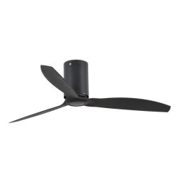 Faro Mini Tube Fan Ventilador de Techo con Mando 32W Negro Mate