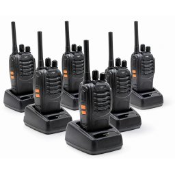EMISORA PMR PNI R40 PRO PACK x6 Y AURICULARES