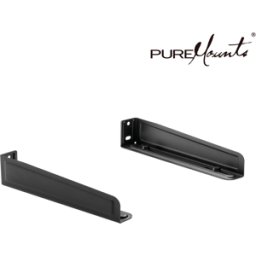 PUREMOUNTS PM-MWH-04 - Soporte para horno microondas, hasta 35 kg, negro