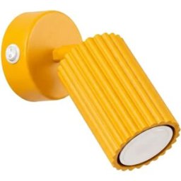 Aplique de colores con interruptor Karbon Amarillo