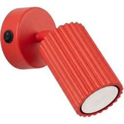 Aplique de colores con interruptor Karbon Rojo