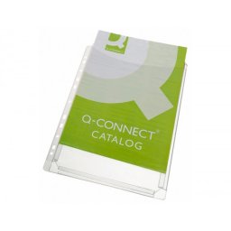 Funda multitaladro q-connect con fuelle din a4 pvc 180 mc bolsa de 5 unidades