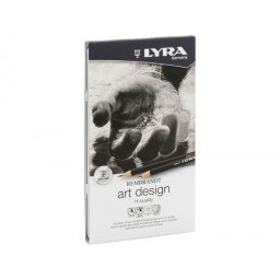Lapices de grafito lyra rembrand art design caja de 12 graduaciones 6b-5b-4b-3b 2b-b-hb-f-h-2h-3h-4h