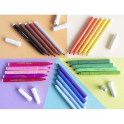 Rotulador giotto turbo maxi caja de 24 colores lavables con punta bloqueada