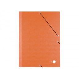 Carpeta clasificadora liderpapel 12 departamentos folio prolongado carton forrado naranja