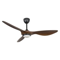Klassfan Helix Wood Ventilador de Techo DC WiFi con Luz LED y Mando 35W 132cm