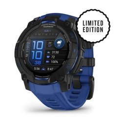 Garmin Instinct 3 GPS 45mm AMOLED Negro Azul Pulsómetro SpO2 Resistencia al Agua 10ATM