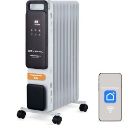 Radiador Eléctrico Grunkel RD-2000PRO 2000W Wifi Programable Panel Táctil Digital