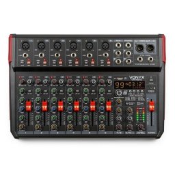Mezclador de audio Vonyx VM-KG10 10 canales Bluetooth pantalla LED