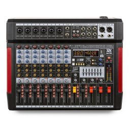 Mezclador de audio Power Dynamics PDM-T804 8 canales pantalla USB EQ 7 bandas