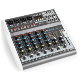 Mezclador de audio Vonyx VMM-K602 6 canales control individual phantom