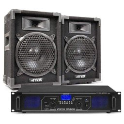 Sistema de sonido Fenton MAX8 800W Bluetooth USB con amplificador digital
