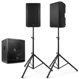 Sistema de sonido Vonyx 2.1 2400W RMS con subwoofer y altavoces activos