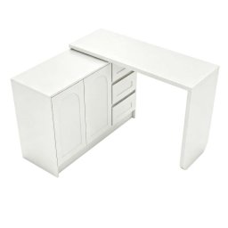 Escritorio Welltin W5093S00007 Giratorio 360° Blanco con Cajones