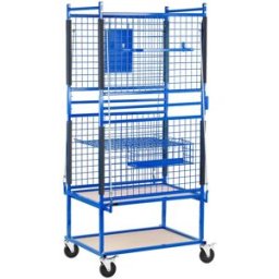 MSW Carro para taller mecánico - para piezas de chapa - 60 x 90 x 202 cm - 220 kg 10061477