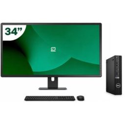 Pack Dell 5090 Micro i5 11500T 16GB SSD 512GB + LCD 34" + Tecl y Ratón Inalámbrico + WiFi